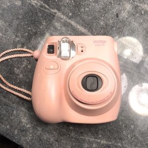 Baby pink Polaroid camera!